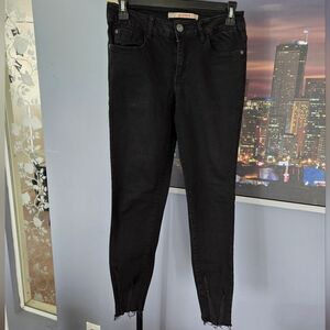 Vintage 90s Highway HWY Skinny Jeans Womens Size 5 Black Distressed Pants
